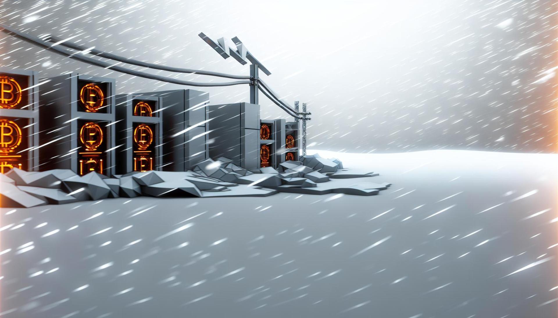 Foundry USA’s Hashrate Plummets 60% Amid Winter Storm Disruptions